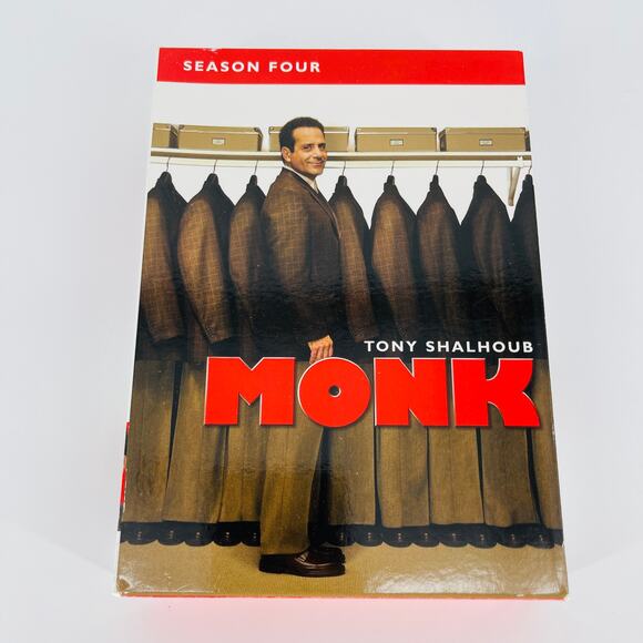Monk - The Complete Fourth Season (DVD, 2006, 4-Disc Set) - Good Used Condition - Picture 1 of 15
